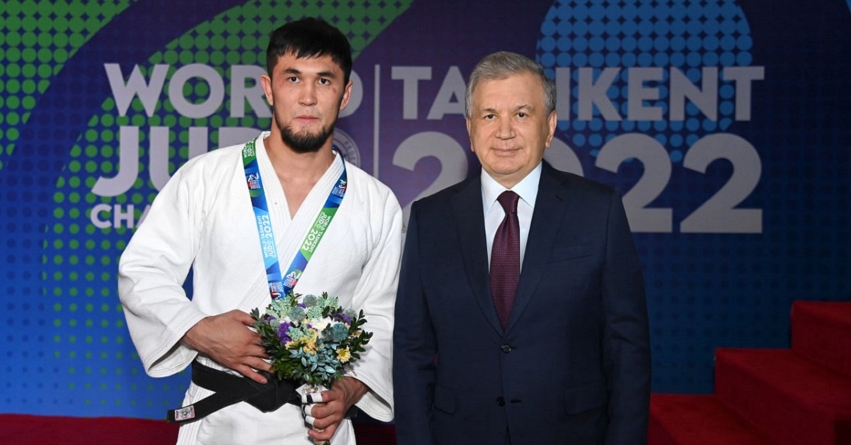 Davlat Bobonov, the world judo champion, graduate of Samarkand State University!
