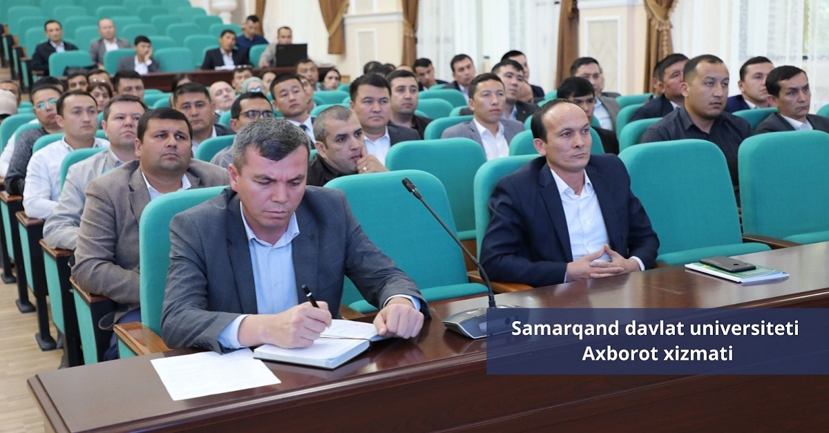  Another seminar was held for professors, researchers and doctoral students of Samarkand State University...
