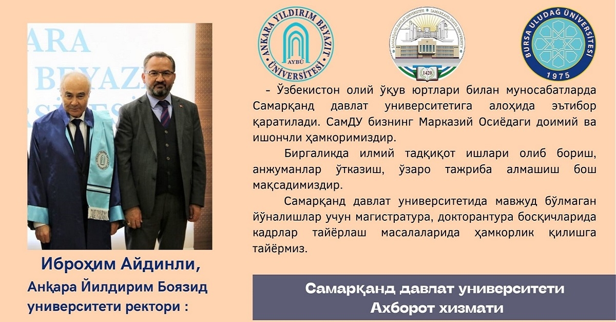 Rector of Boyazid Yildirim University Ibrahim Aydinli: