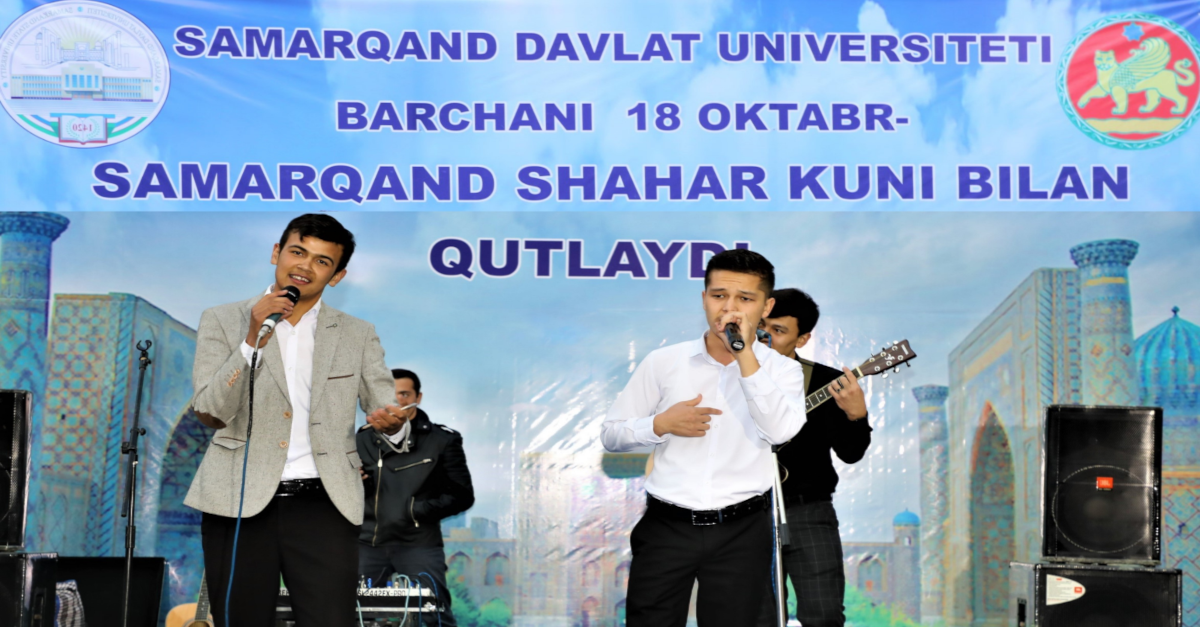 Samarqand davlat universitetida bayram tadbiri bo'lib o'tdi...