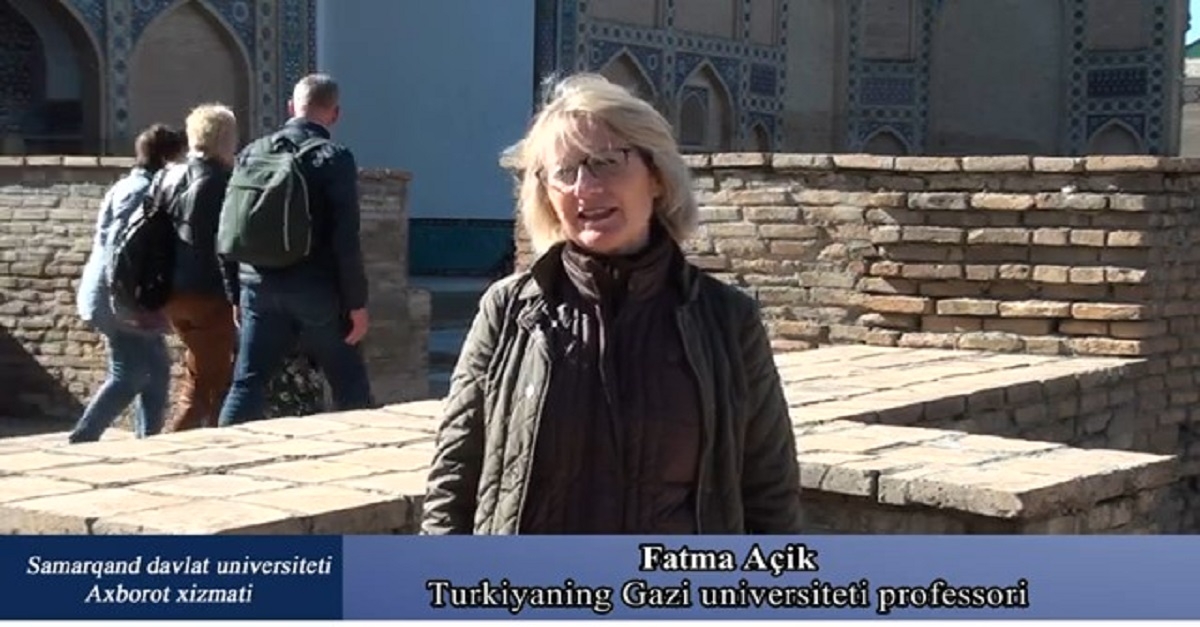 Turkey's Gazi University professor Fatma Acik: Happy Uzbek language holiday to the people of Uzbekistan...