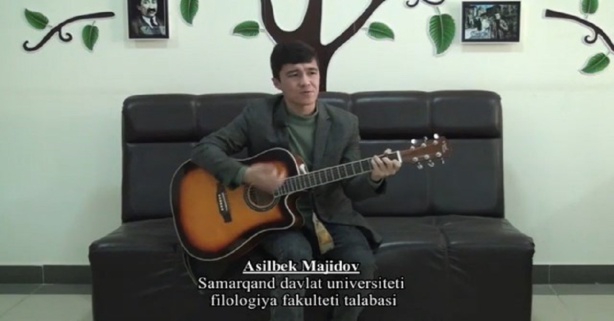 Samarqand davlat universiteti filologiya fakulteti talabasi Asilbek Majidov ijodidan...