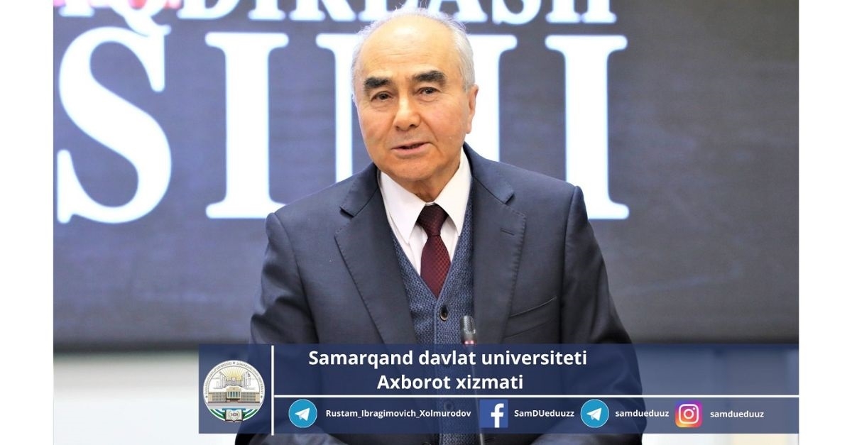 A student of Samarkand State University received a gift from the President...