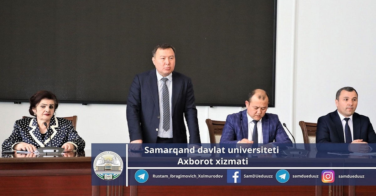 A meeting was held with parents of students of the Institute of Agrobiotechnologies and Food Security of Samarkand State University...