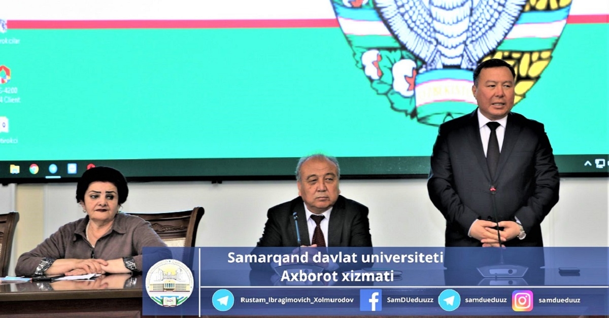 A meeting was held with parents of students of the Faculty of Geography and Ecology of Samarkand State University...