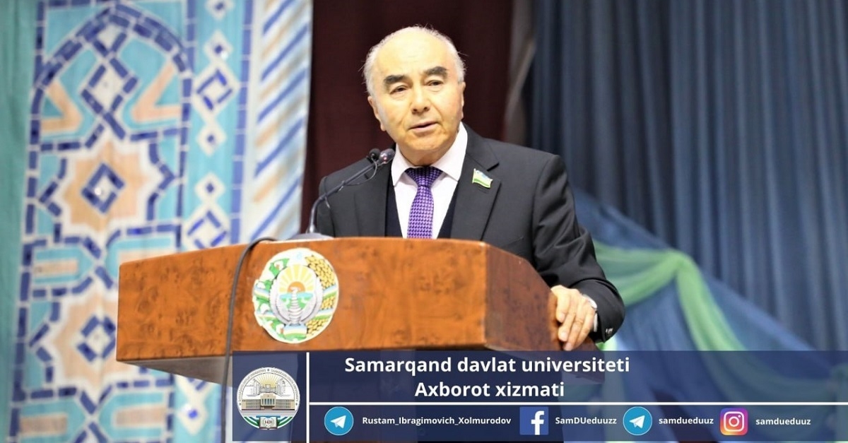 During the meeting, the rector of Samarkand State University, scientist of the Republic of Uzbekistan, member of the Senate of the Oliy Majlis Rustam Khalmuradov said that constitutional reforms are an integral part of the fundamental changes taking place in all spheres of the country's life. He emphasized that this is an important event in ensuring the dignity of people at the level of the law and adapting our Basic Law to reforms in society.