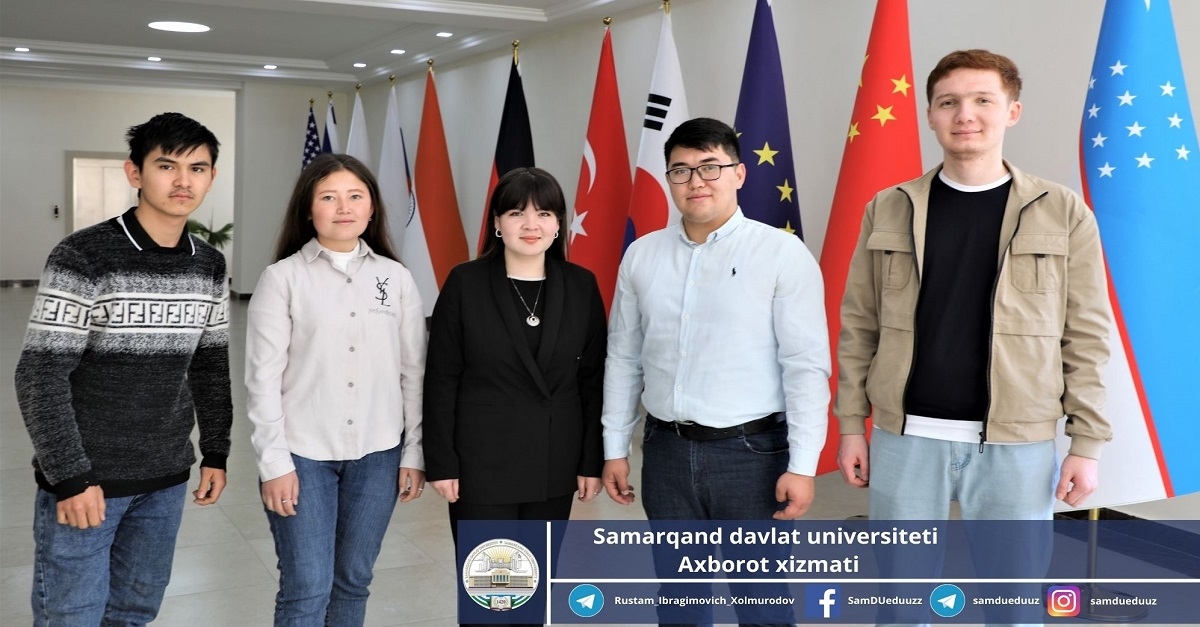 5 students of Samarkand State University went to China to continue their studies at Shaаnxi Normal University...