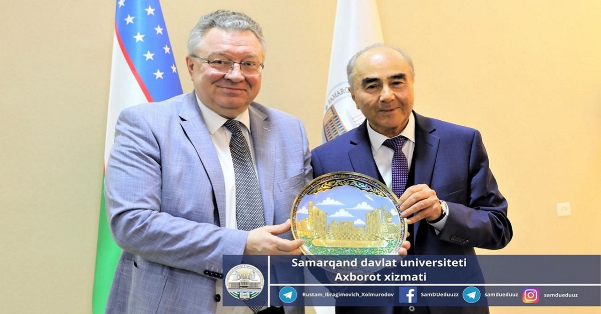 Delegation of St. Petersburg Polytechnic University at Samarkand State University...