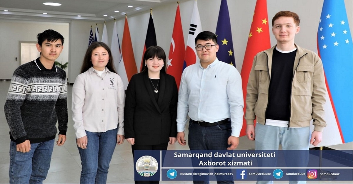 Samarqand davlat universitetining 6 nafar talabasi Xitoyda o'qishini davom ettiradi...