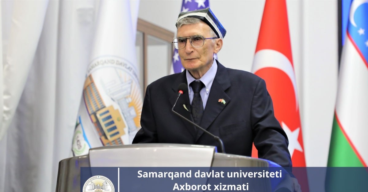 Professor Aziz Sanjar began his lecture on 