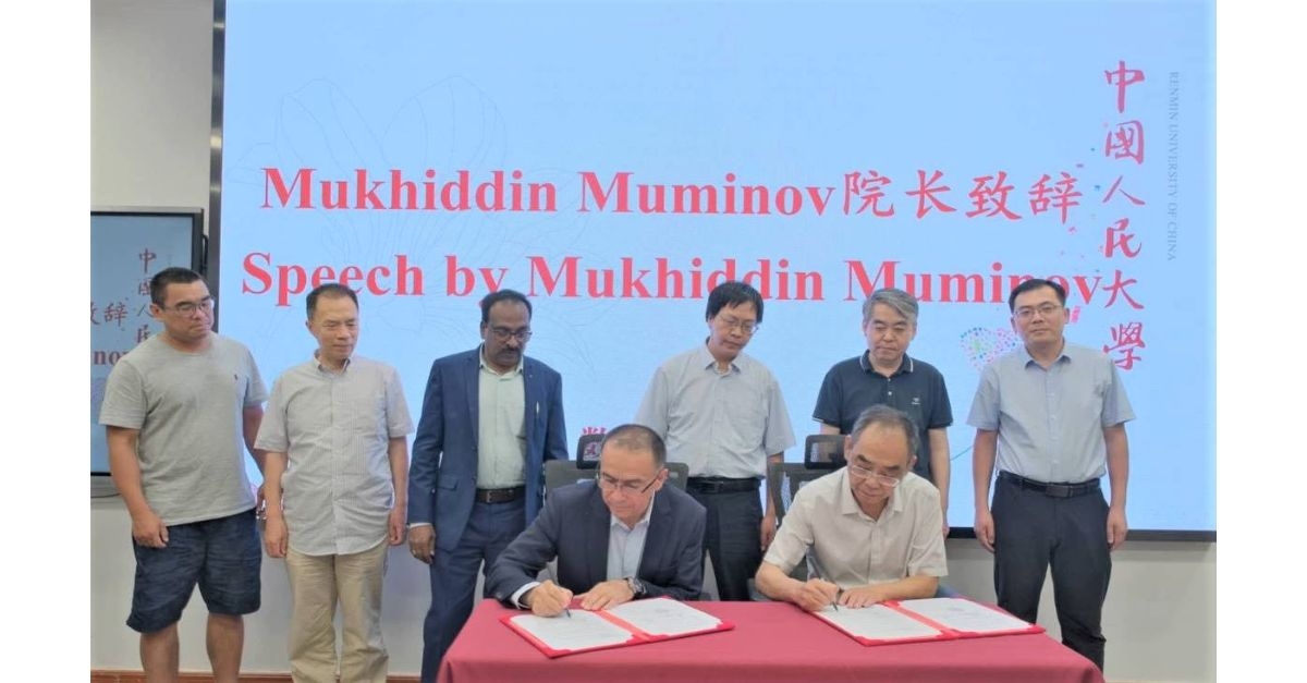 A memorandum of cooperation was signed between the Faculty of Mathematics of Samarkand State University and the Institute of Mathematics of Renmin University...