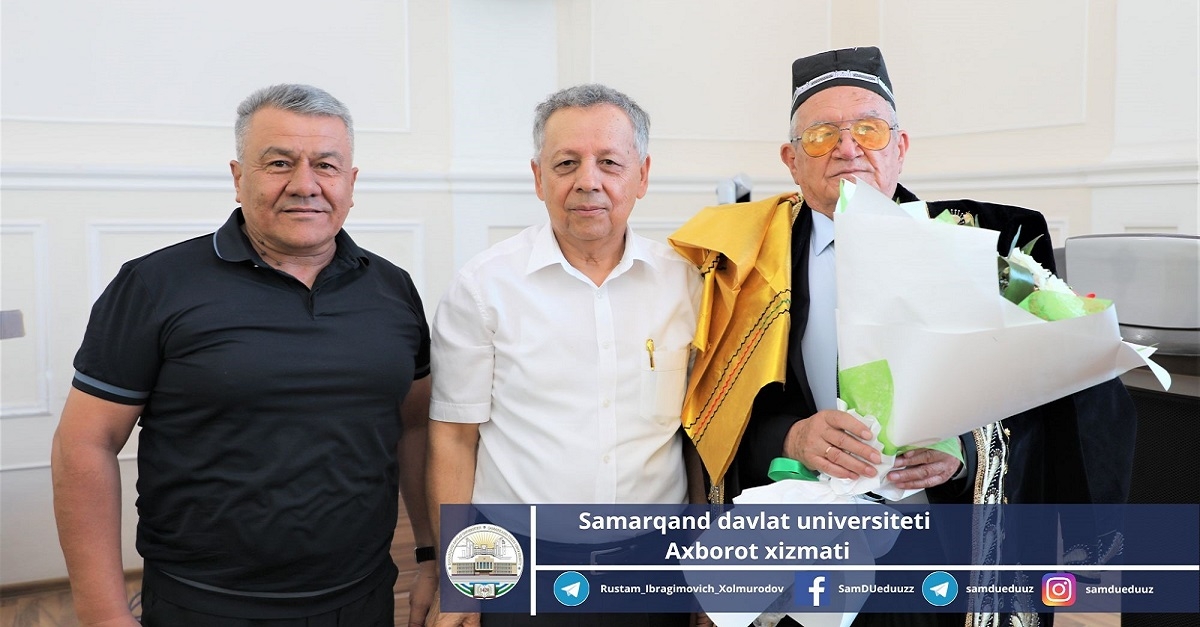 Samarqand davlat universiteti dotsenti Sayfiddin Amriddinovning 80 yillik yubileyi nishonlandi…