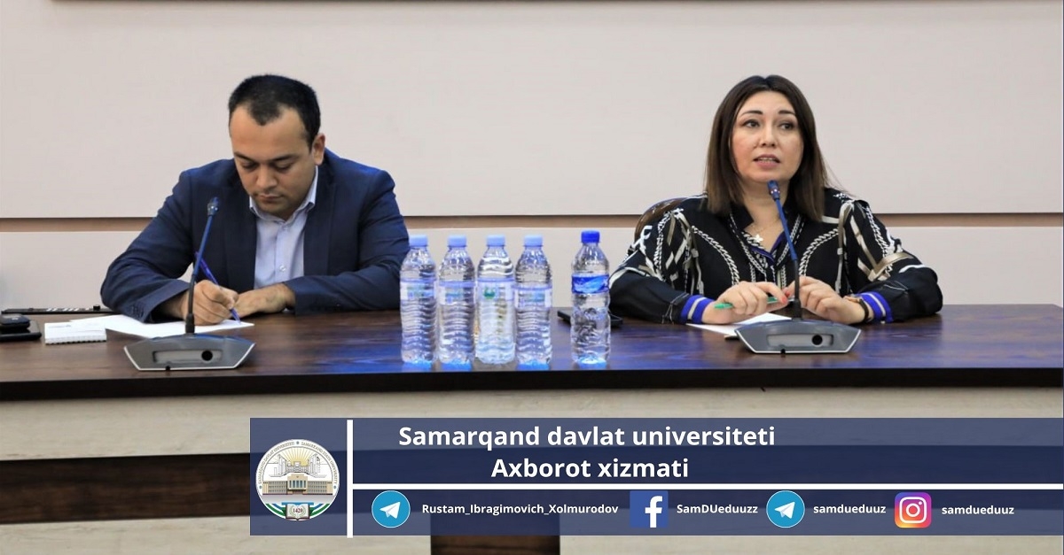 Deputy Minister visited Samarkand State University...