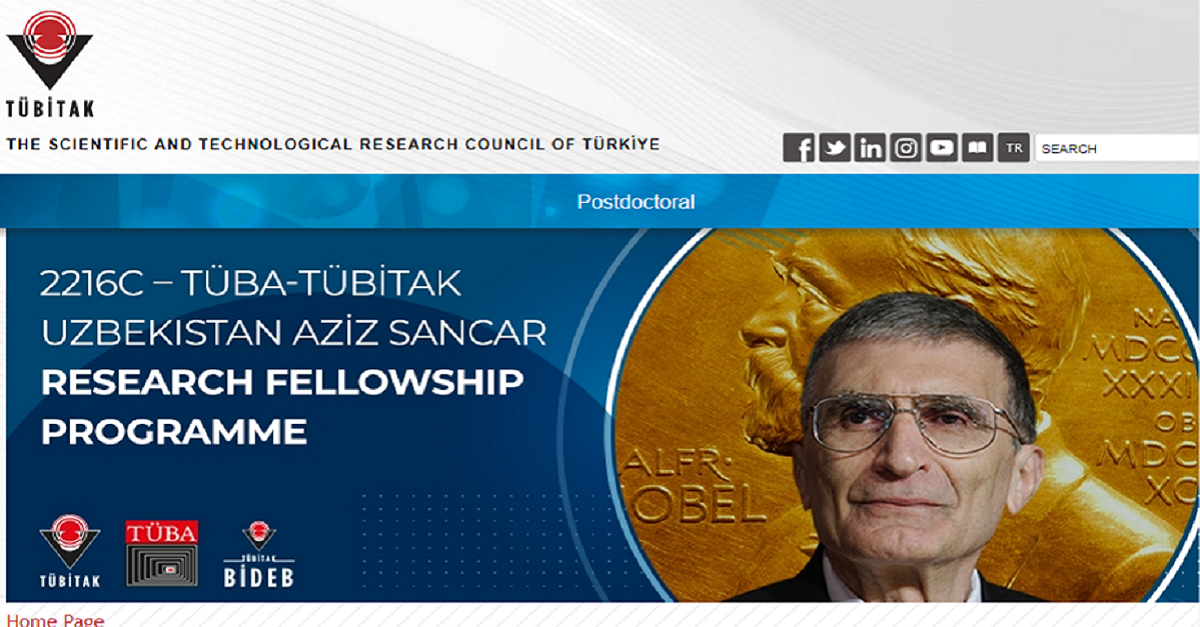 TÜBA-TÜBİTAK announces a competition for the Aziz Sanjar Research Scholarship Program...