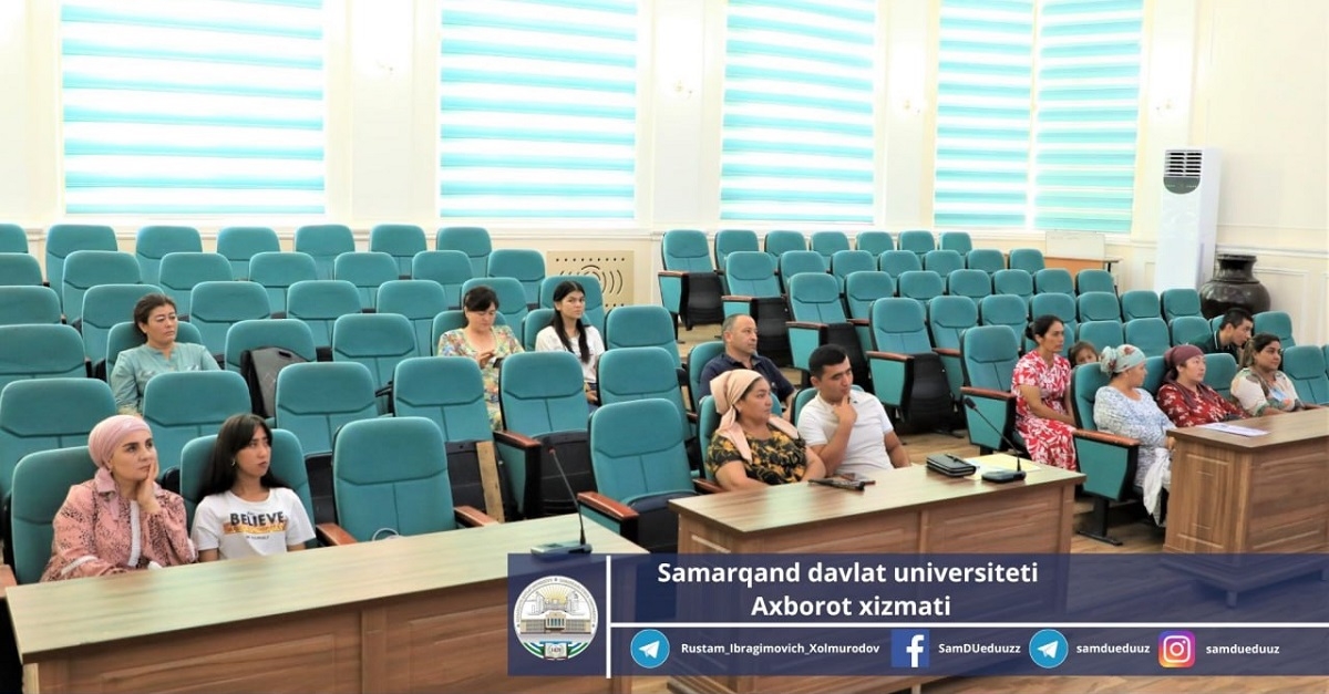 В Самаркандском государственном университете прошли творческие экзамены по направлению дизайн (ландшафтный дизайн)...