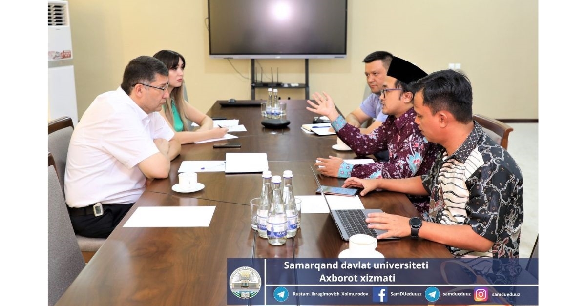 Samarkand State University will cooperate with prestigious universities of Indonesia...