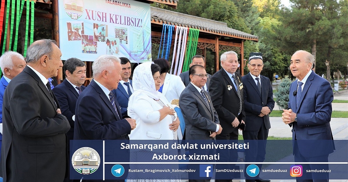 On the occasion of the new academic year at Samarkand State University under the slogan 
