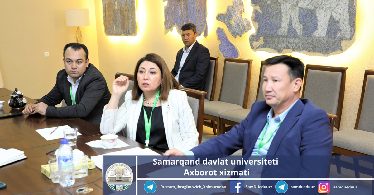 The Deputy Minister got acquainted with the scientific projects of professors and teachers of Samarkand State University...