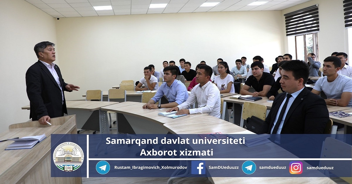 Samarqand davlat universitetida “Yangi O‘zbekiston va inson huquqlari” mavzusiga bag‘ishlangan darslar tashkil etildi...