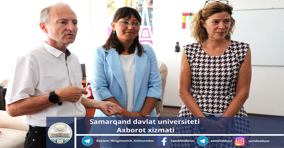 Cooperation between Samarkand State University and the French University of Poitiers...