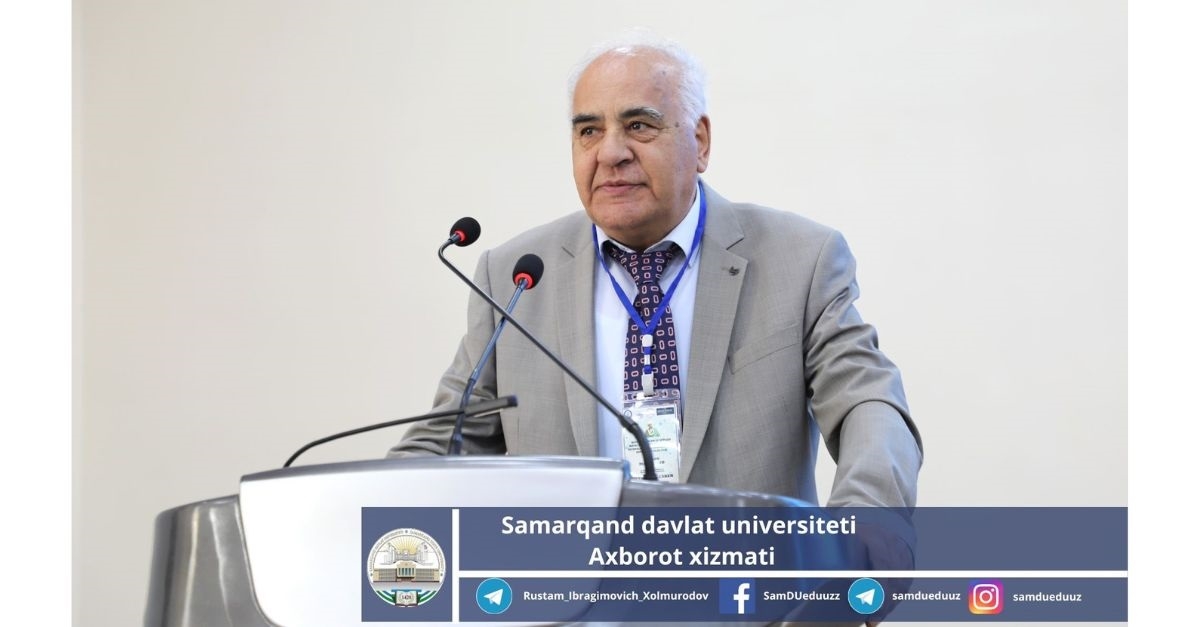 Vice-President of the Academy of Sciences of Tajikistan, academician Mamadsho Ilolov, takes part in the international conference “Applied Mathematics and Information Technologies - Al-Khorezmi 2023”, held at Samarkand State University.