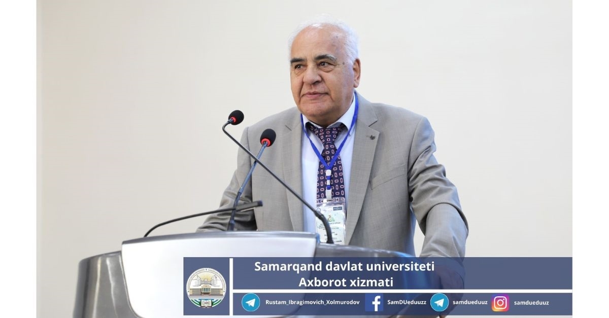 Samarqand davlat universitetida o'tkazilayotgan “Amaliy matematika va axborot texnologiyalari – Al-Xorazmiy 2023” nomli xalqaro konferensiyada Tojikiston Fanlar akademiyasining vitse-prezidenti, akademik Mamadsho Ilolov ishtirok etmoqda.