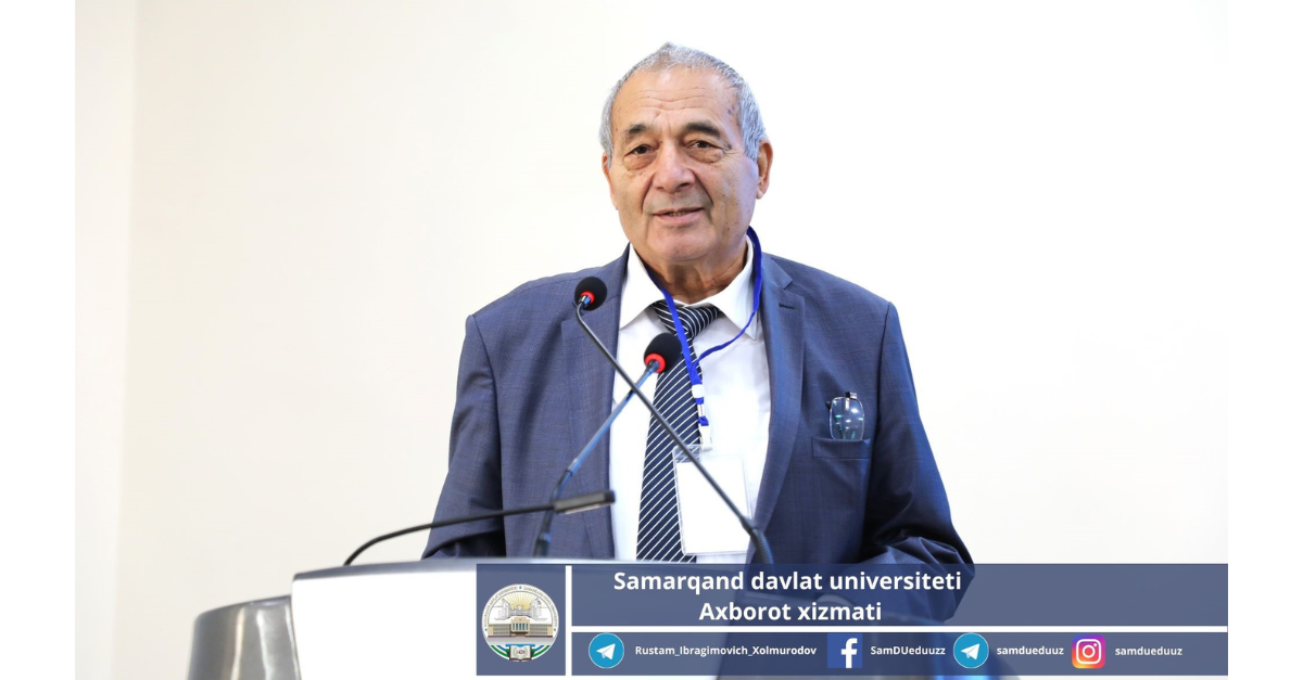 Academician Azimboy Sadullayev takes part in the international conference “Applied Mathematics and Information Technologies - Al-Khorezmi 2023”, held at Samarkand State University.