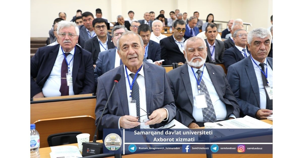 The international conference “Applied Mathematics and Information Technologies - Al-Khorezmi 2023”, held at Samarkand State University, continues with reports from scientists.