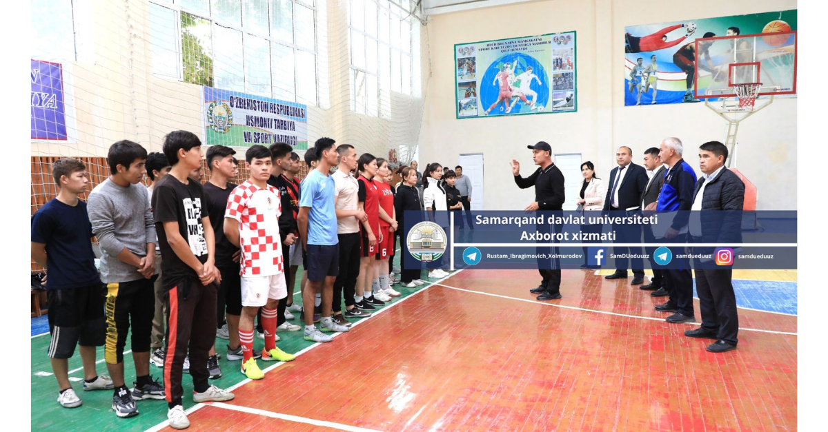 В Самаркандском государственном университете в рамках «Олимпиады пяти инициатив» состоялись соревнования по футболу.