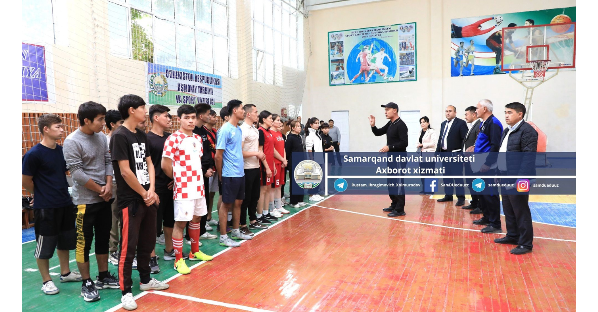 Football competitions were held at Samarkand State University as part of the “Olympiad of Five Initiatives”.