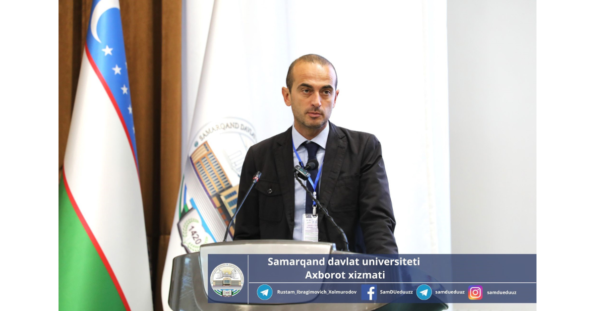 At the international conference “Food Security: Global and National Problems”, held at Samarkand State University, Professor of the University of Bologna (Italy) Gianluca Allegro speaks...