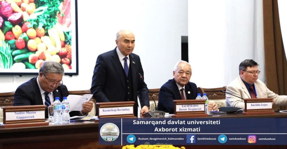 Samarqand davlat universitetida “Oziq-ovqat xavfsizligi: Global va milliy muammolar” mavzusida xalqaro konferensiya bo‘lib o‘tdi…