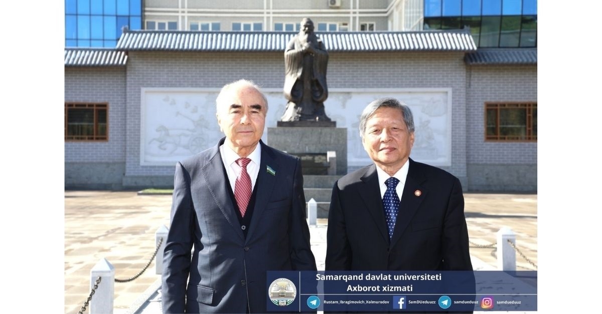 Samarqand davlat universitetiga Xitoyning Siʼan Jiaton universiteti prezidenti, professor VANG Shuguo boshchiligidagi delegatsiya tashrif buyurdi.