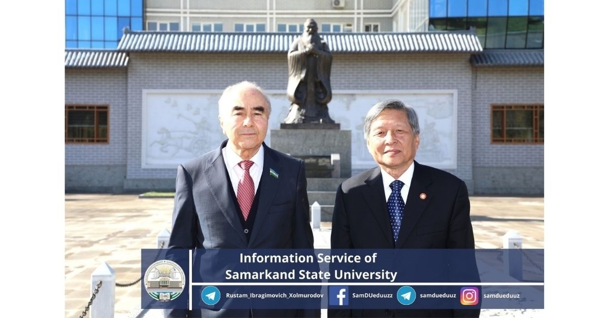 Samarkand State University was visited by a delegation led by Professor Wang Shuguo, President of Xi'an Jiaotong University of China.