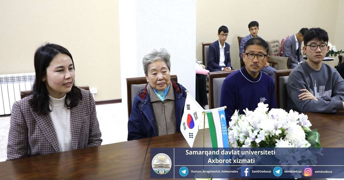 A memorandum of cooperation was signed between Samarkand State University and the Songbusan Korean Global Scholarship Fund...