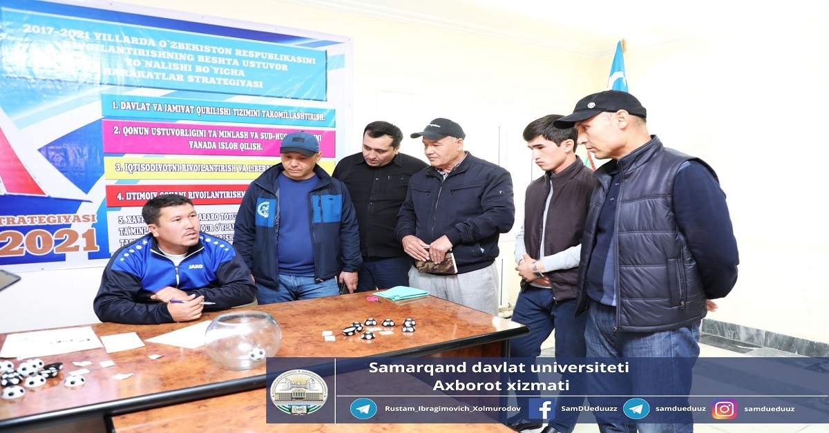 As part of the “Olympiad of Five Initiatives”, held between higher educational institutions of Samarkand State University, the regional stage of volleyball started (+photo)