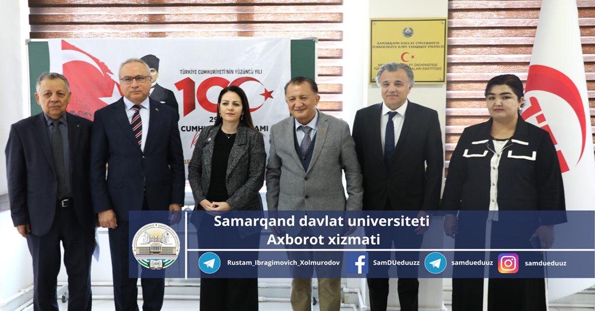 Samarqand davlat universiteti Turkologiya ilmiy-tadqiqot institutida “Turkiya Respublikasi – zamonaviy va demokratik davlat” mavzusida ilmiy seminar o’tkazildi…