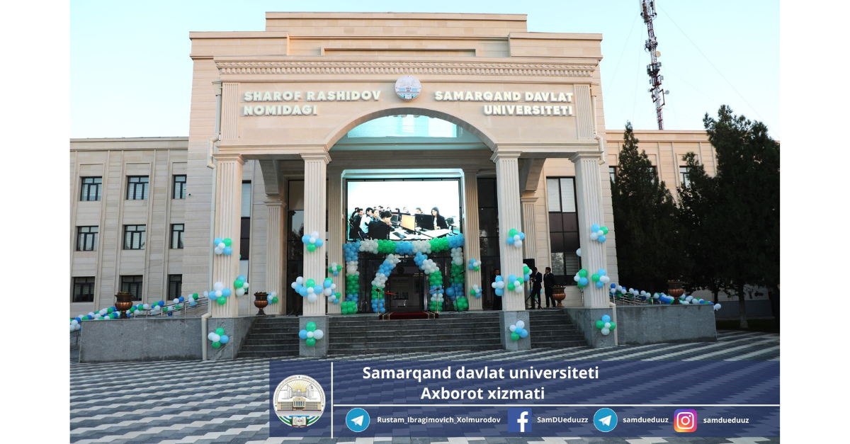 Samarqand davlat universiteti intellektual tizimlar va kompyuter texnologiyalari fakulteti zamonaviy binosining ochilish marosimi o’tkazildi…