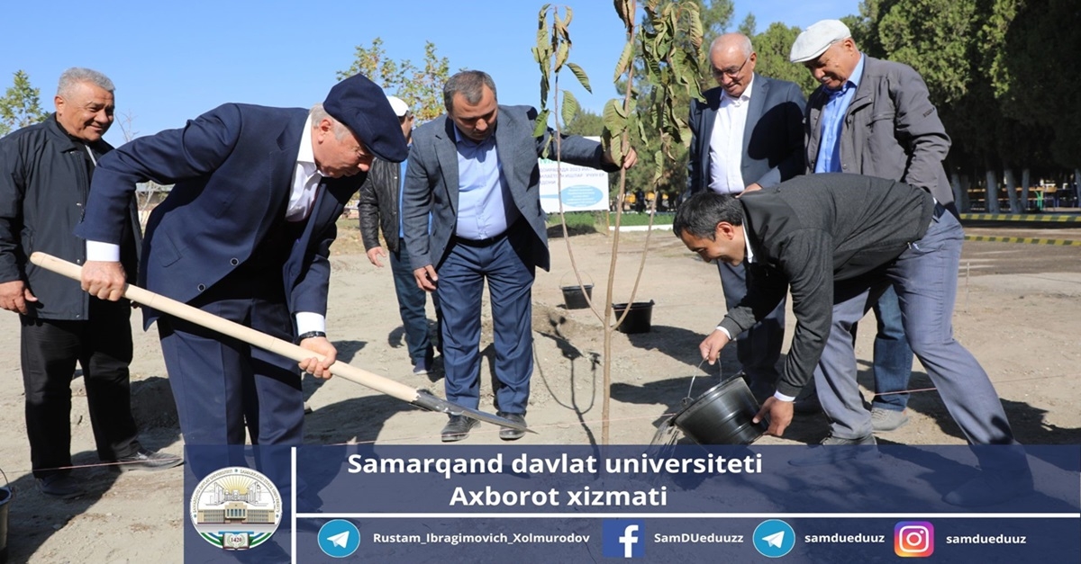 Samarqand davlat universiteti: “Yashil makon” umummilliy dasturi  izchillik bilan davom ettirilmoqda…