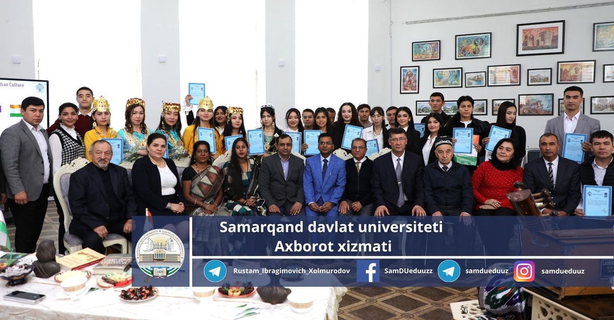 Samarqand davlat universitetida hind madaniyati kuni o’tkazildi…