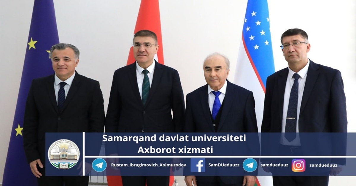 Samarqand davlat universiteti Turkiyaning Burdur Mehmet Akif Ersoy universiteti bilan hamkorlik qiladi…