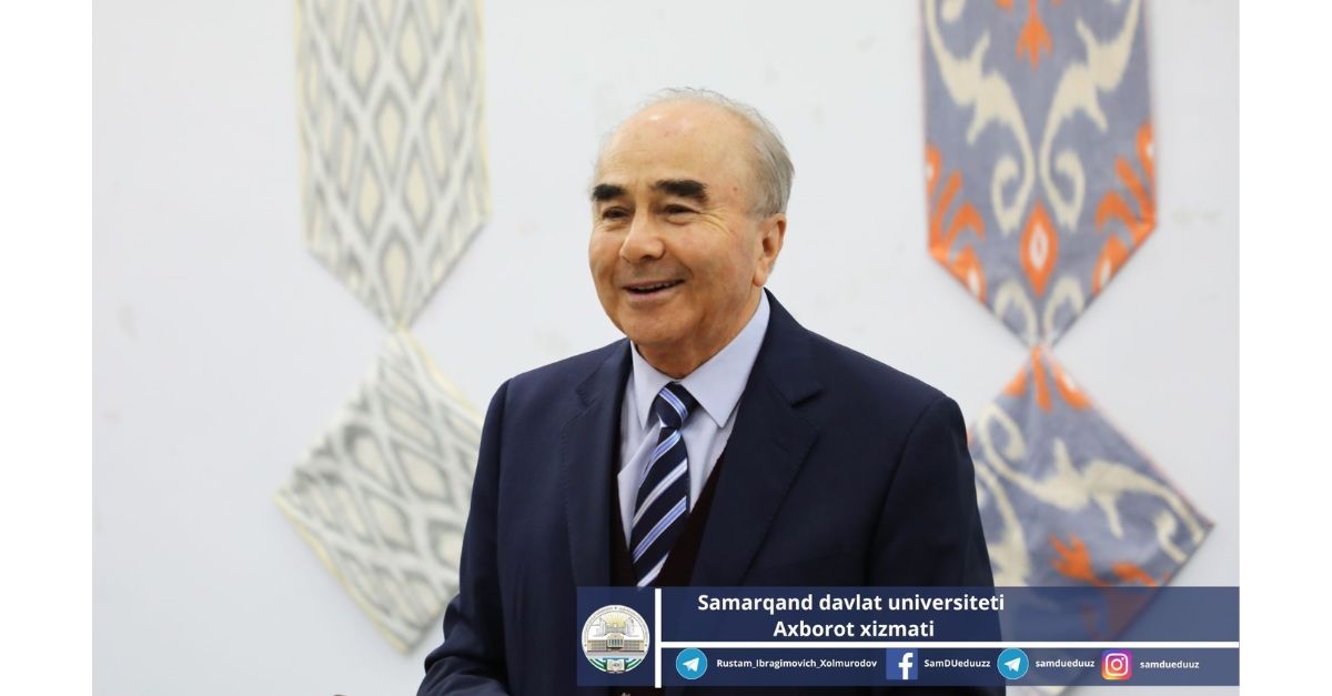 Samarkand State University: Meeting of the rector and students...