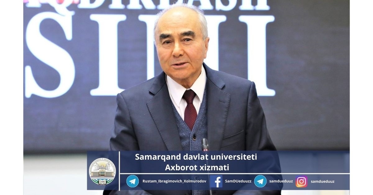 A student of Samarkand State University won a gift from the President...