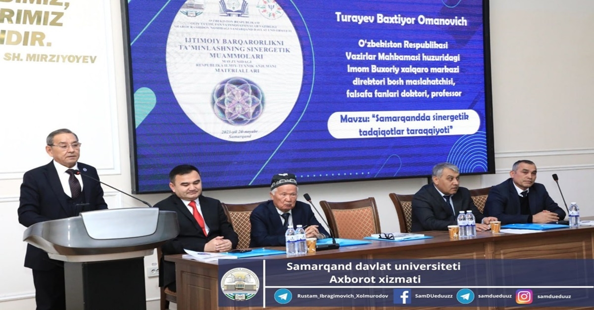 A republican conference on the topic “Synergetic problems of ensuring social stability” was held at the Faculty of Psychology and Socio-Political Sciences of Samarkand State University...