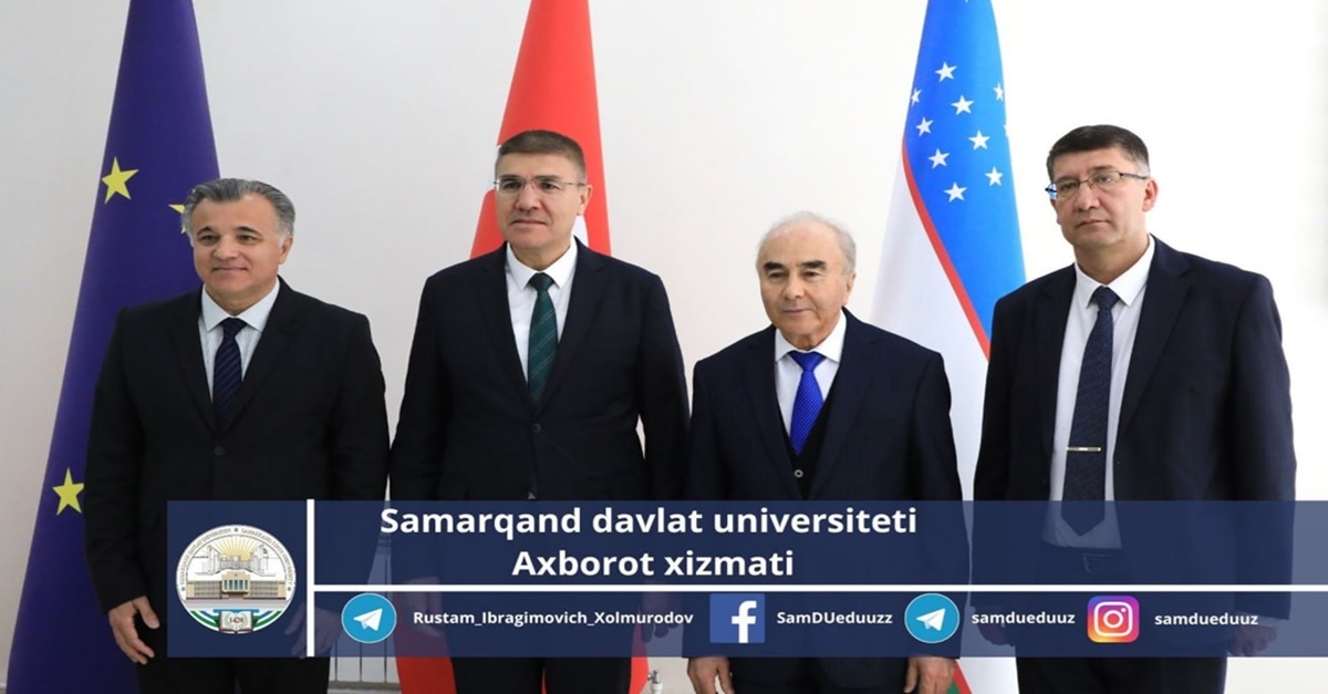 Самаркандский государственный университет будет сотрудничать с турецким Университетом Бурдура Мехмета Акифа Эрсоя...