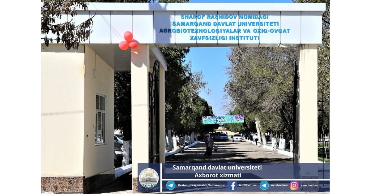 Праздник Навруз широко отметили в Институте агробиотехнологий и продовольственной безопасности Самаркандского государственного университета...