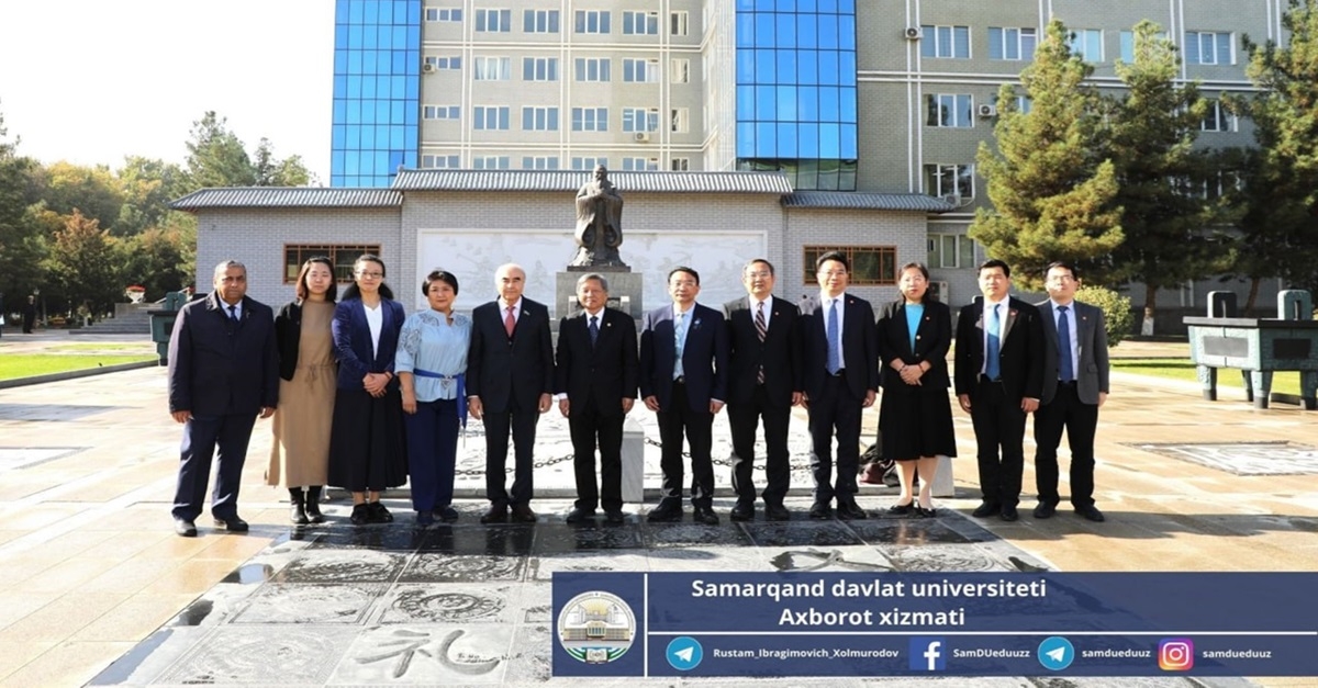 Xitoyning Si’an Jiaton universiteti prezidenti, professor VANG Shuguo boshchiligidagi delegatsiya Samarqand davlat universitetida bo‘ldi...