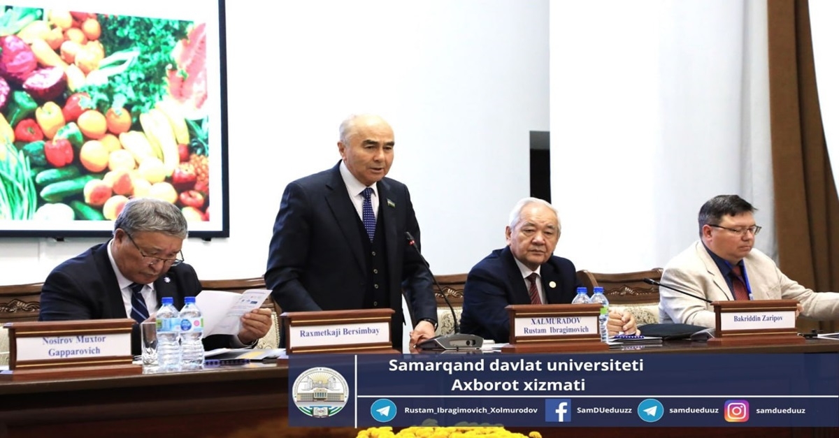 Samarqand davlat universitetida “Oziq-ovqat xavfsizligi: Global va milliy muammolar” mavzusida xalqaro konferensiya bo‘lib o‘tdi…