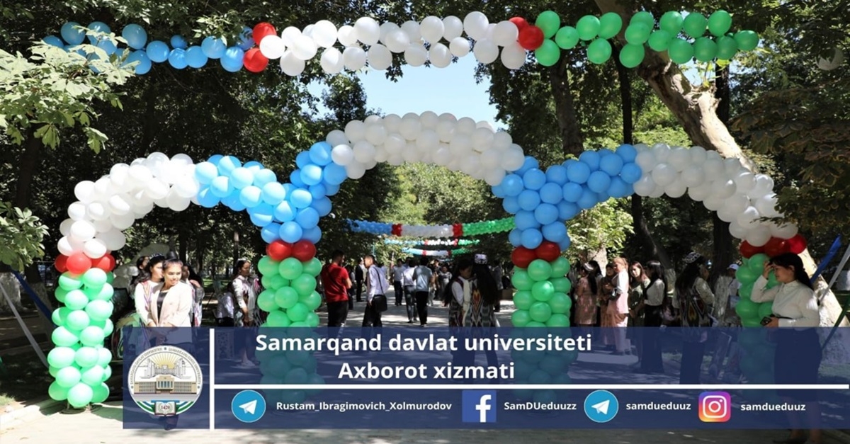 September 21 is the day of Samarkand State University. In connection with this date, a festive program was held on University Boulevard...