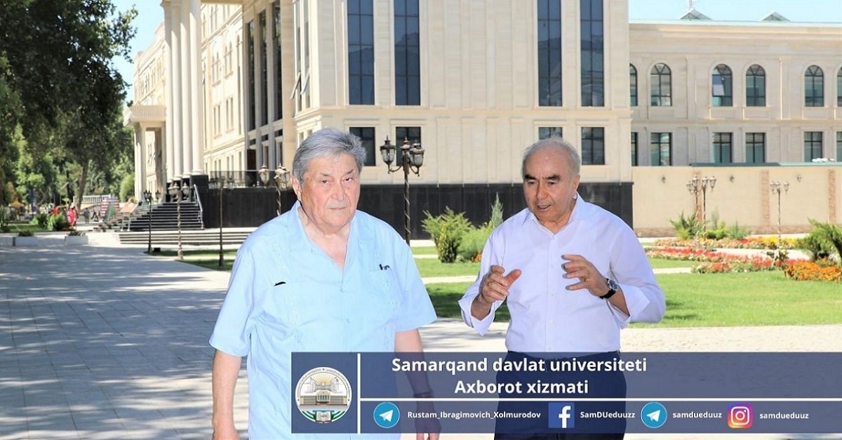 President of the Academy of Sciences of the Republic of Uzbekistan at Samarkand State University...